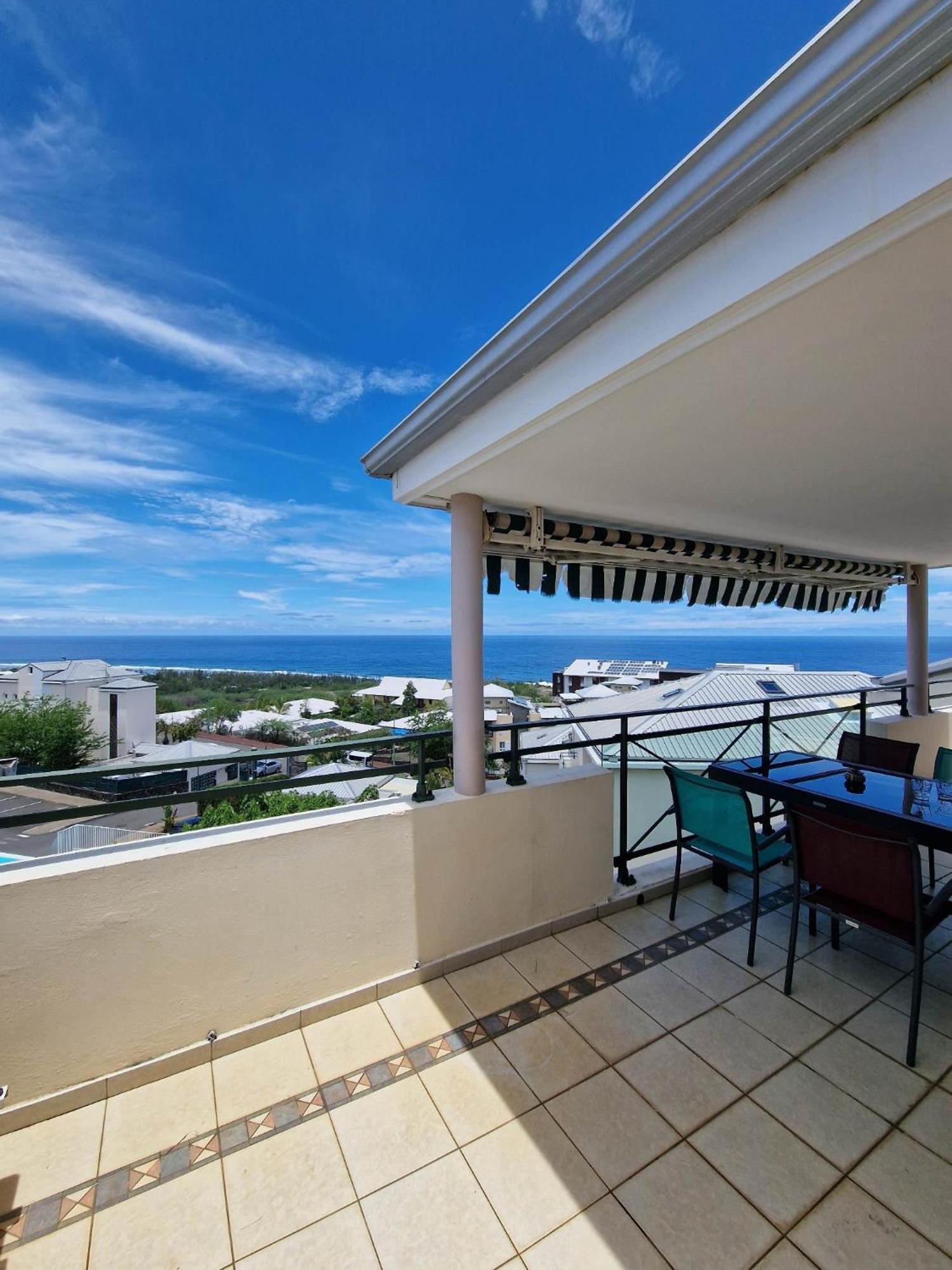 Appartement Villa Sur Le Toit, Vue Mer Saint-Gilles-les Bains Ngoại thất bức ảnh